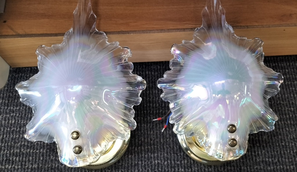Wall Lights Carnival Glass Look     UWL