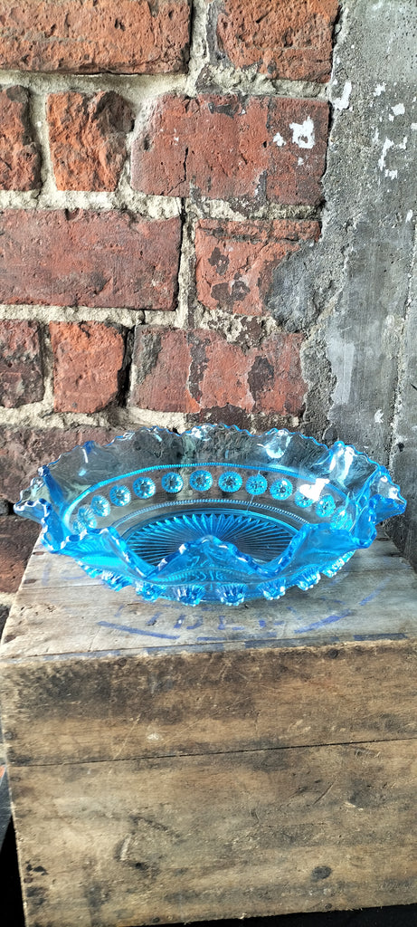 Stunning Blue  Retro Glass