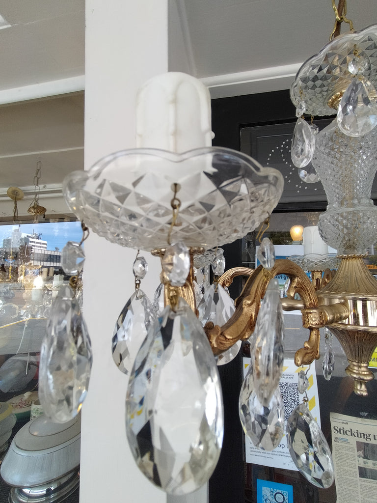 5 Arm Crystal Chandelier   BB11