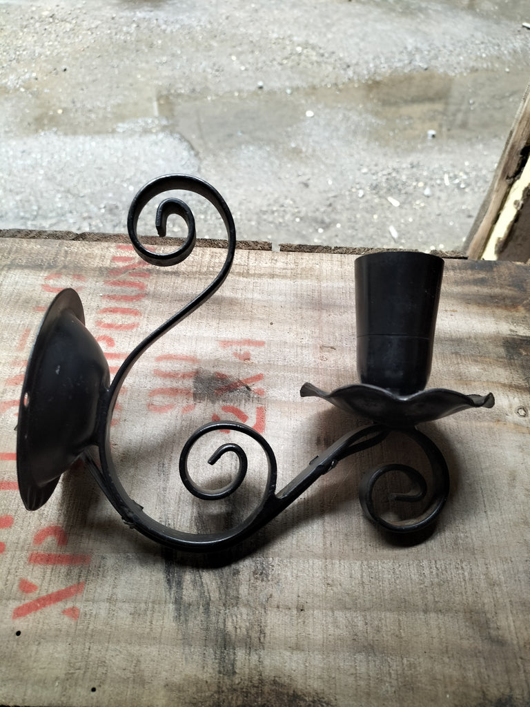 Wrought Iron Wall Light   WW1