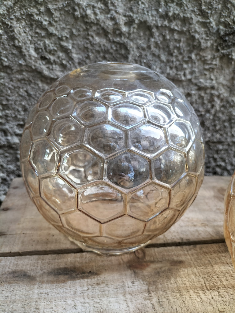 Lighter Larger  Amber Globe   (Hexagon)              Z7