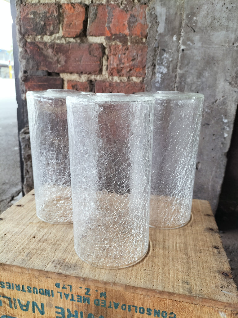 Crackle Glass Cylinder Shades