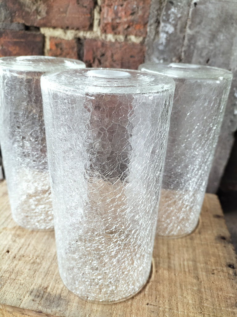 Crackle Glass Cylinder Shades