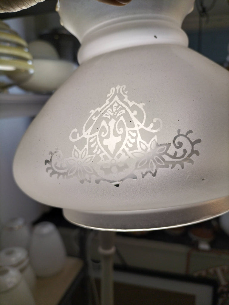 Frosted Etched Replacement Lampshade  White RL11
