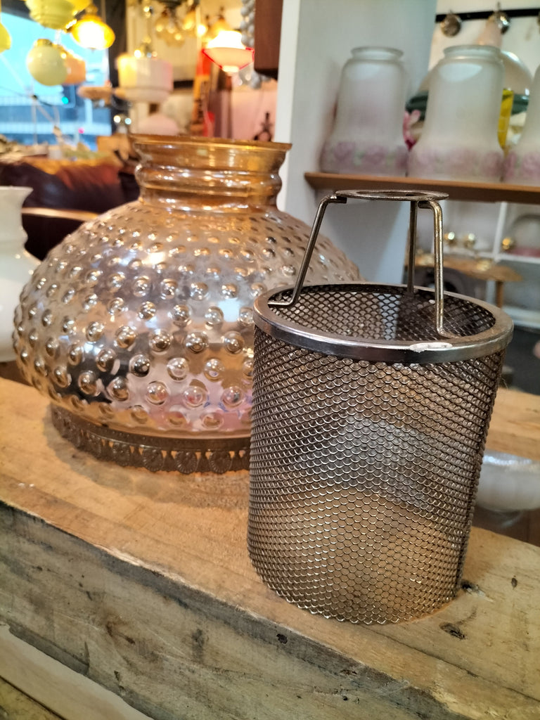 Large Retro Feature Light with Wire Cage    BB5