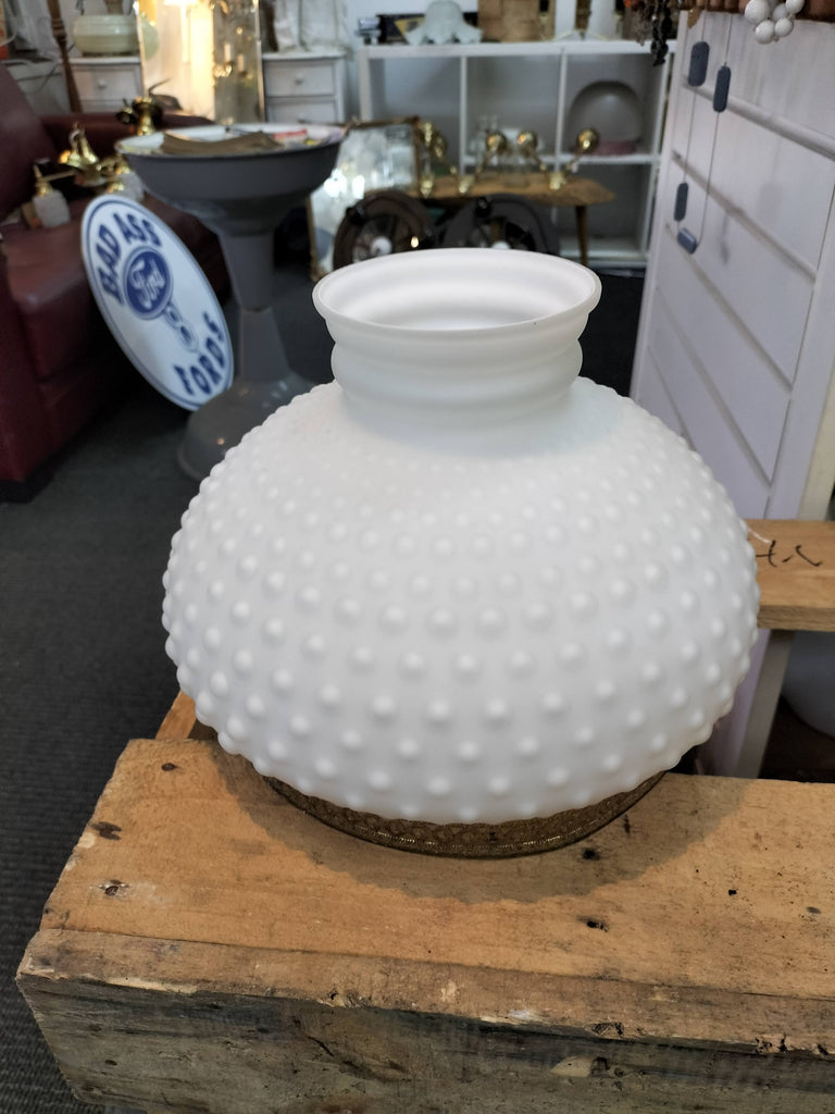 Large Hobnail White Shade for Lamp or Pendant   HN11