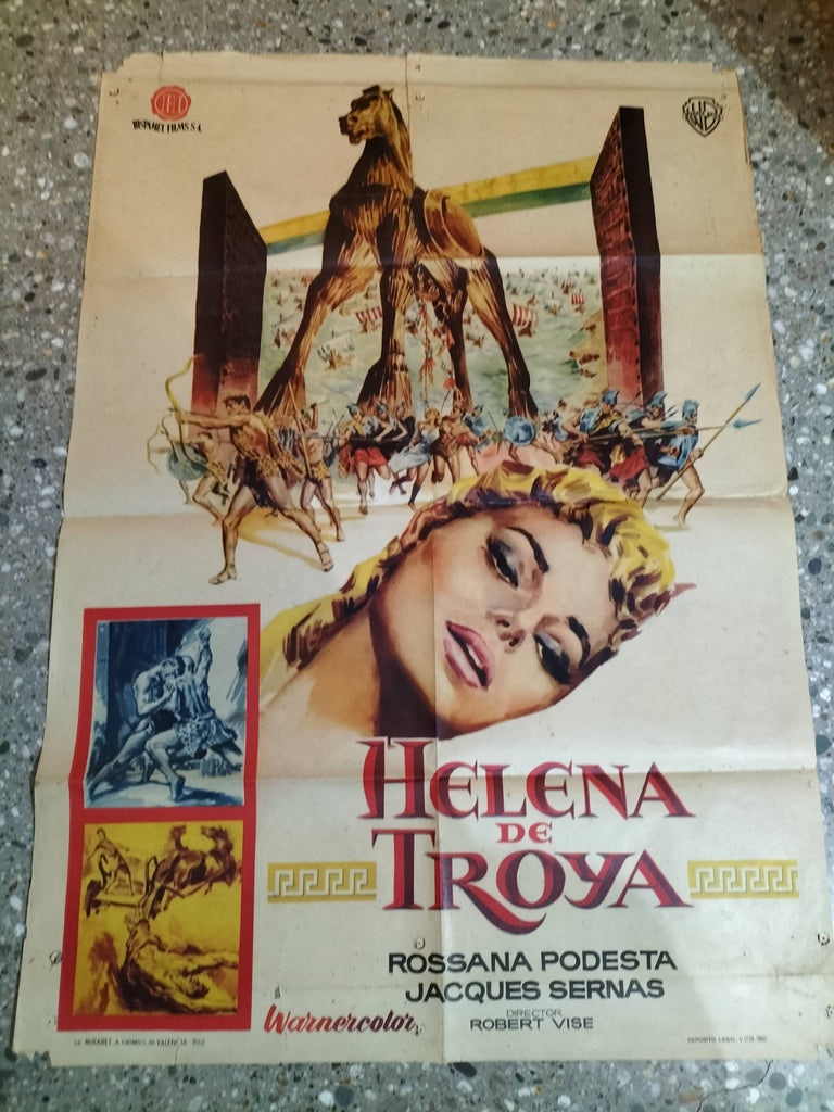 Vintage Spanish Helen of Troy Movie Poster