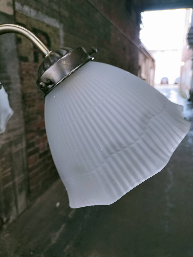 Three Arm with Frosted Glass Shades     TA4