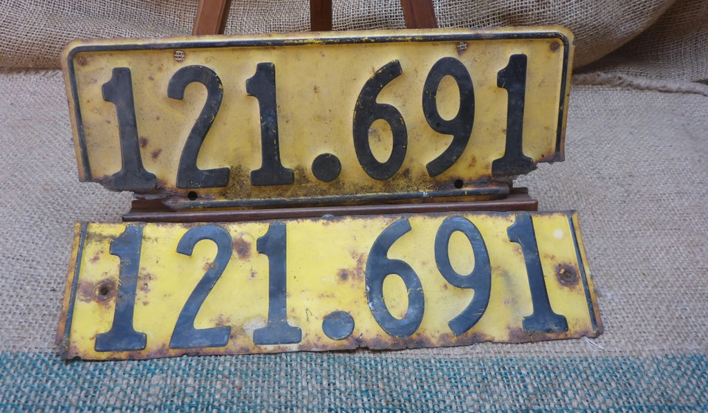 Vintage Number Plate  121691
